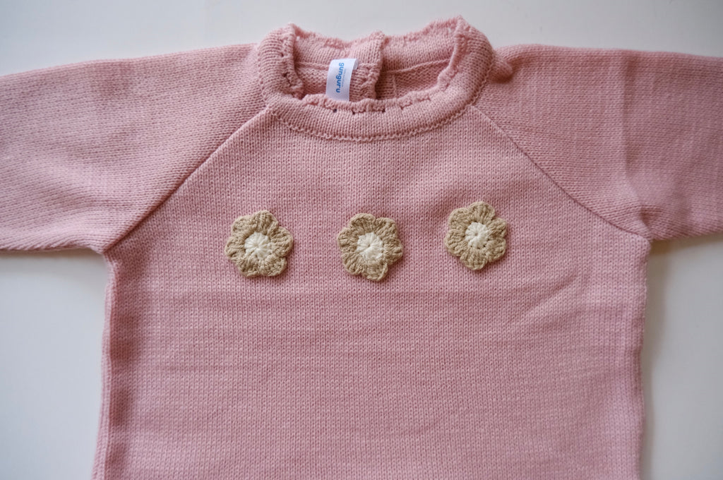 Sweater Sophia Flores Rosado