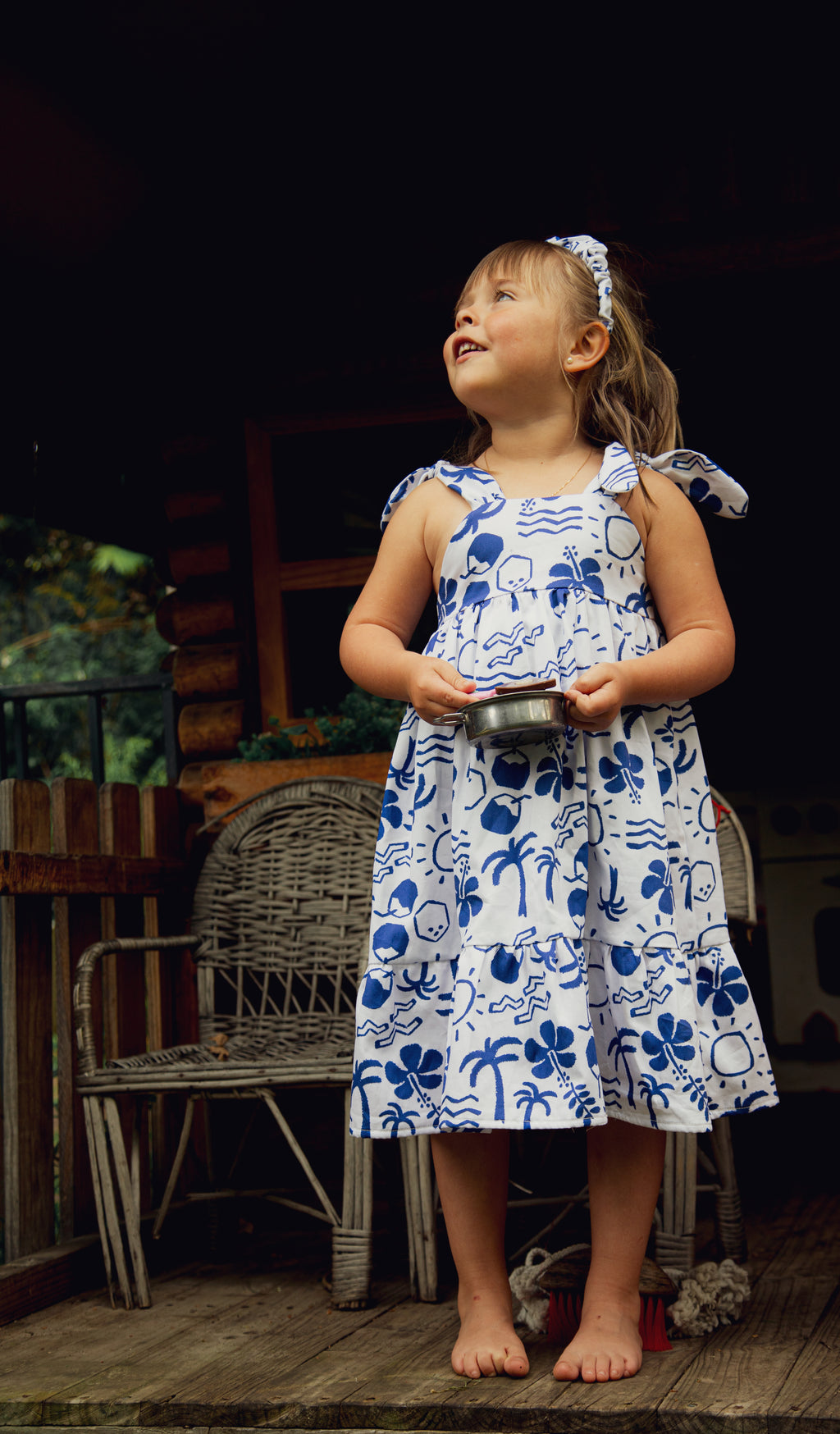 Vestido Peonía Azul