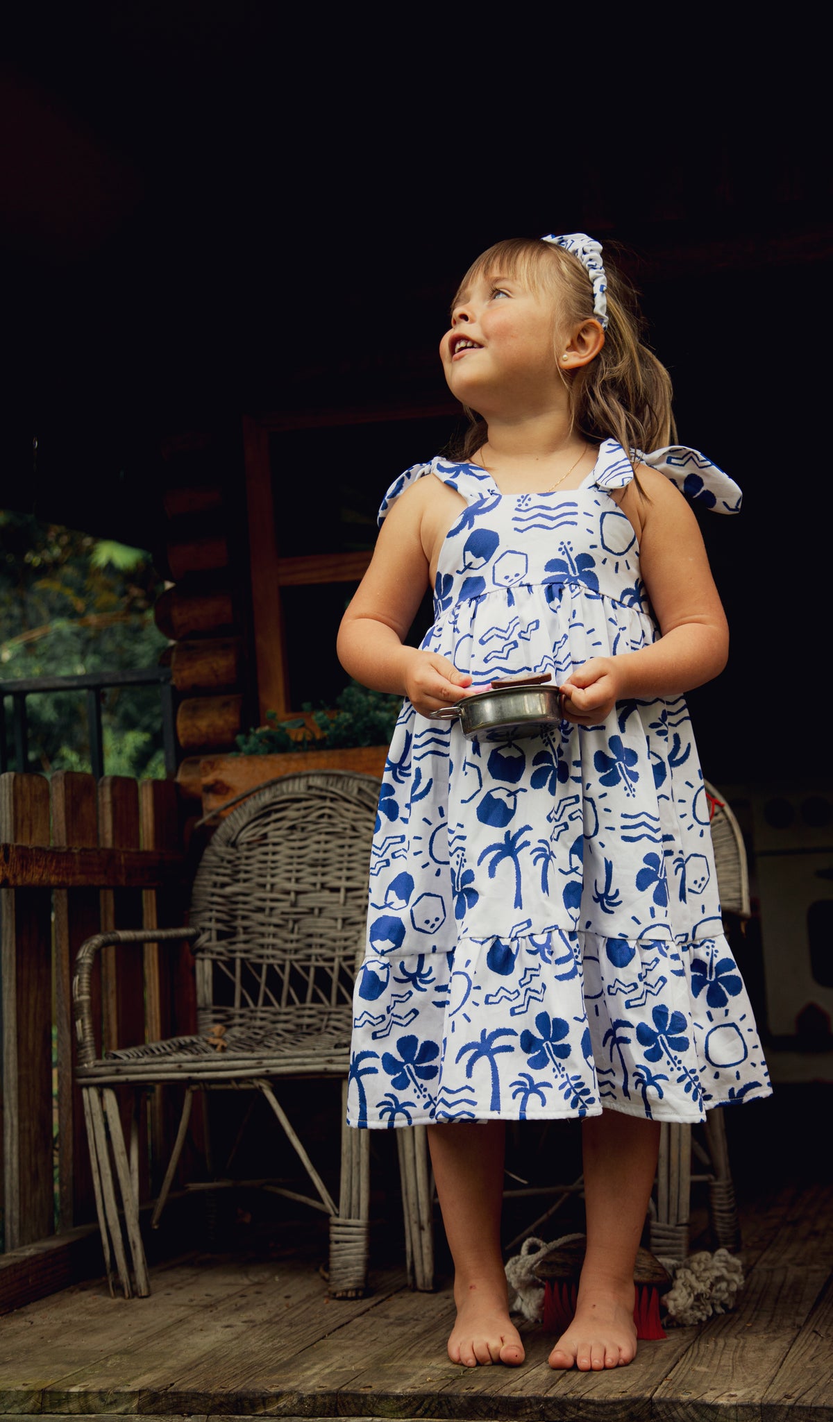 Vestido Peonía Azul