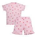 Pijama corto pink cherry