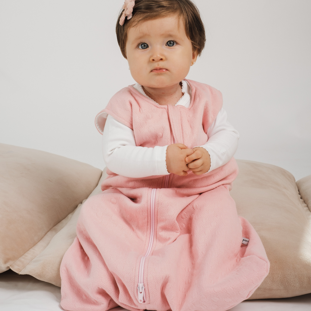 Saco de dormir rosado 0-6 meses