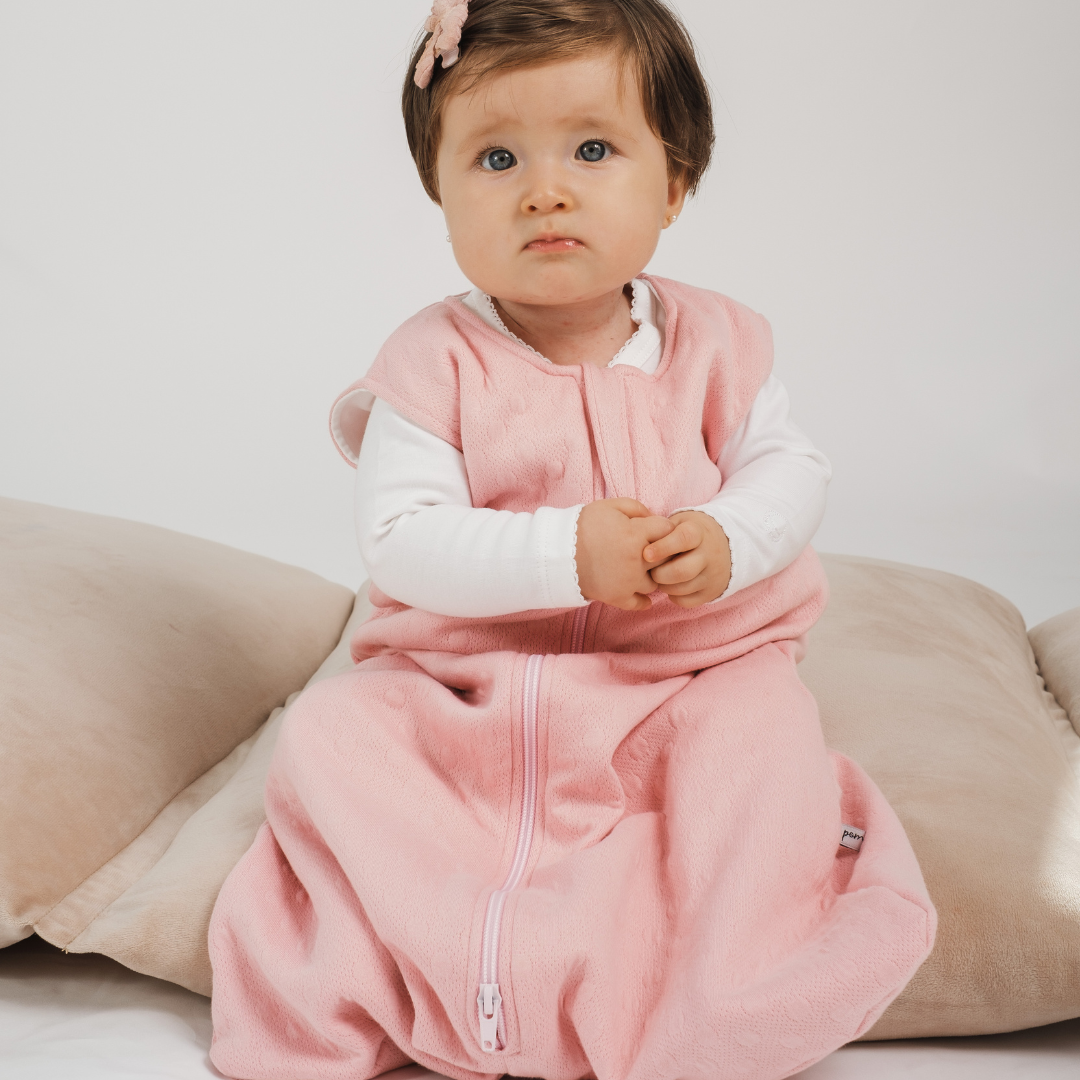 Saco de dormir rosado 0-6 meses