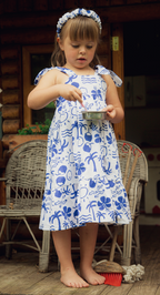 Vestido Peonía Azul