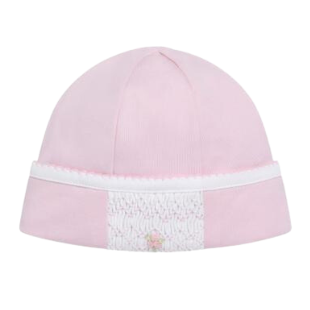 Gorro nido abeja rosado