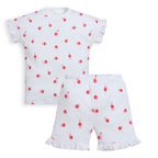 Pijama corto cereza