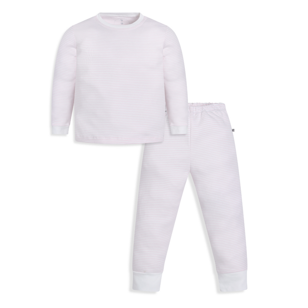 Pijama largo pink strypes